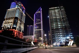 Uptown Charlotte Night Time