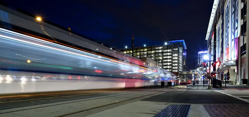 Lynx Light Rail in Uptown Charlotte, NC