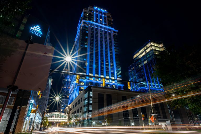 Charlotte Uptown at Night